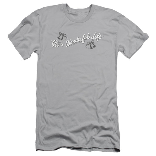 Its A Wonderful Life - Logo - Short Sleeve Adult 30/1 - Silver T-shirt