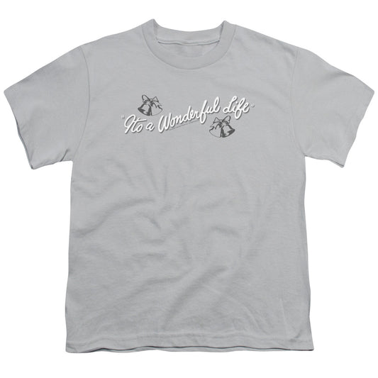 Its A Wonderful Life - Logo - Short Sleeve Youth 18/1 - Silver T-shirt