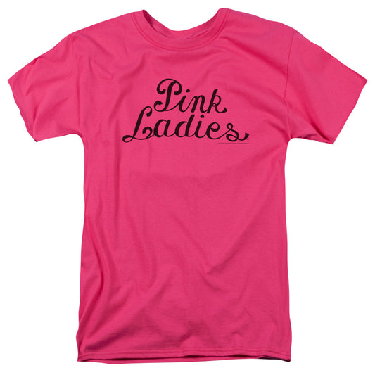 Grease - Pink Ladies Logo - Short Sleeve Adult 18/1 - Hot Pink T-shirt