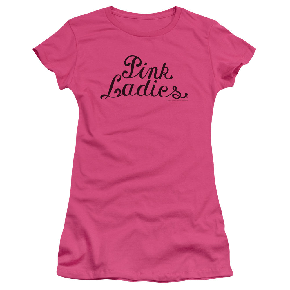 GREASE PINK LADIES LOGO - S/S JUNIOR SHEER - HOT PINK T-Shirt