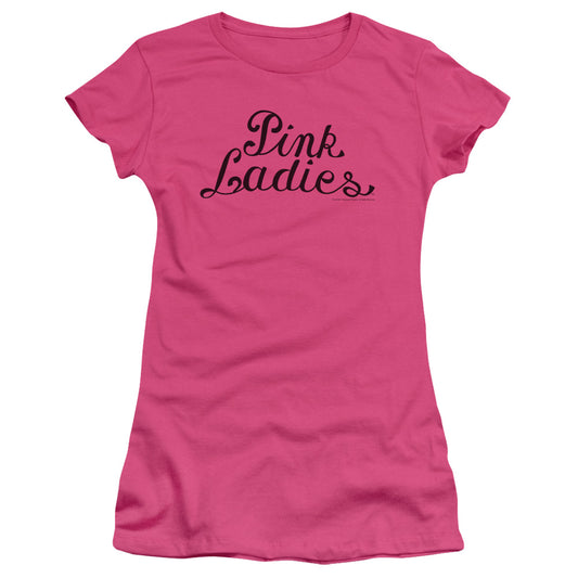 GREASE PINK LADIES LOGO - S/S JUNIOR SHEER - HOT PINK T-Shirt