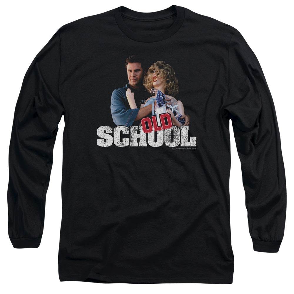 Old School - Frank And Friend - Long Sleeve Adult 18/1 - Black T-shirt