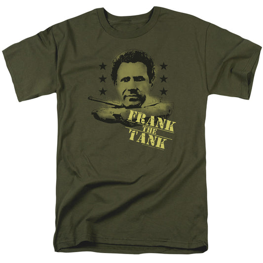 Old School - Frank The Tank - Short Sleeve Adult 18/1 - Military Green T-shirt