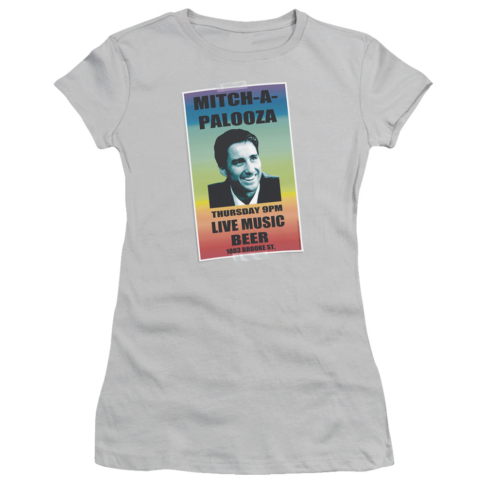 Old School - Mitchapalooza - Short Sleeve Junior Sheer - Silver T-shirt