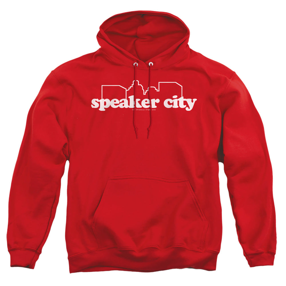 Old Schoolong Sleevepeaker City Logo - Adult Pull-over Hoodie - Red T-shirt