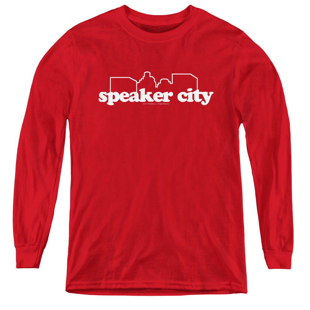 Old Schoolong Sleevepeaker City Logo - Youth Long Sleeve Tee - Red T-shirt