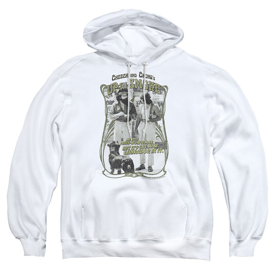 Up In Smoke - Labrador - Adult Pull-over Hoodie - White