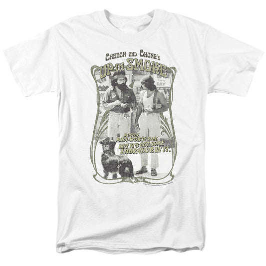 Up In Smoke - Labrador - Short Sleeve Adult 18/1 - White T-shirt