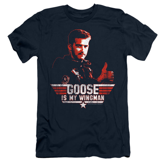 Top Gun - Wingman Goose - Short Sleeve Adult 30/1 - Navy T-shirt
