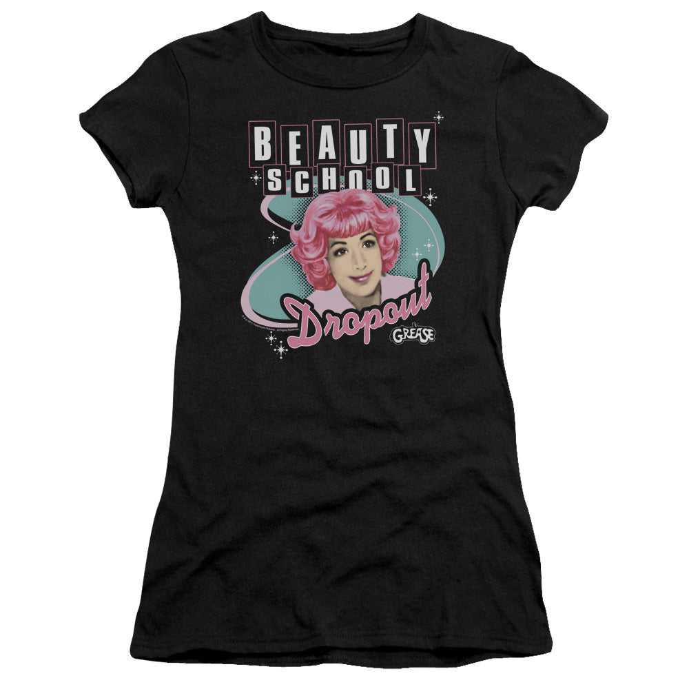 Grease - Beauty School Dropout - Short Sleeve Junior Sheer - Black T-shirt