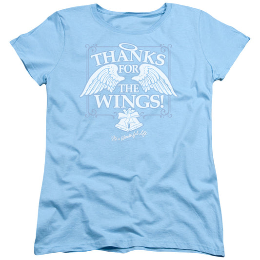 Its A Wonderful Life - Dear George - Short Sleeve Womens Tee - Light Blue T-shirt