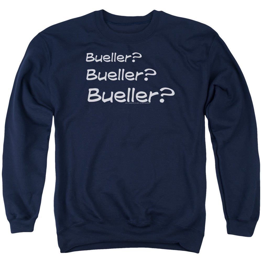 Ferris Bueller - Bueller? - Adult Crewneck Sweatshirt - Navy