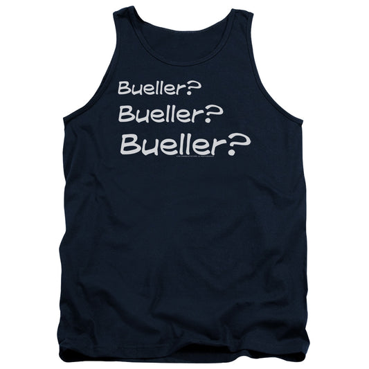 Ferris Bueller - Bueller? - Adult Tank - Navy