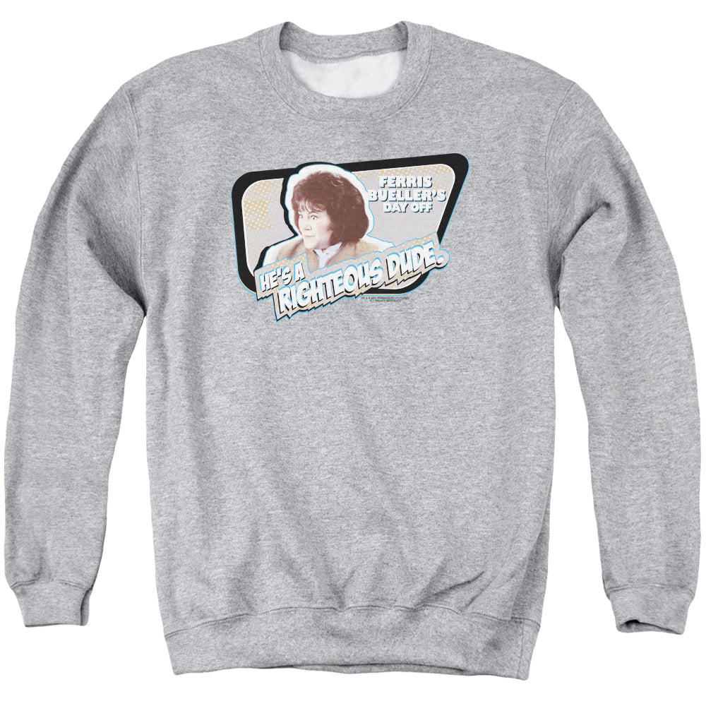 Ferris Bueller - Grace - Adult Crewneck Sweatshirt - Athletic Heather