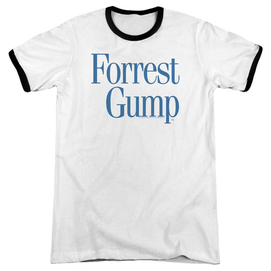 Forrest Gump - Logo - Adult Ringer - White/black