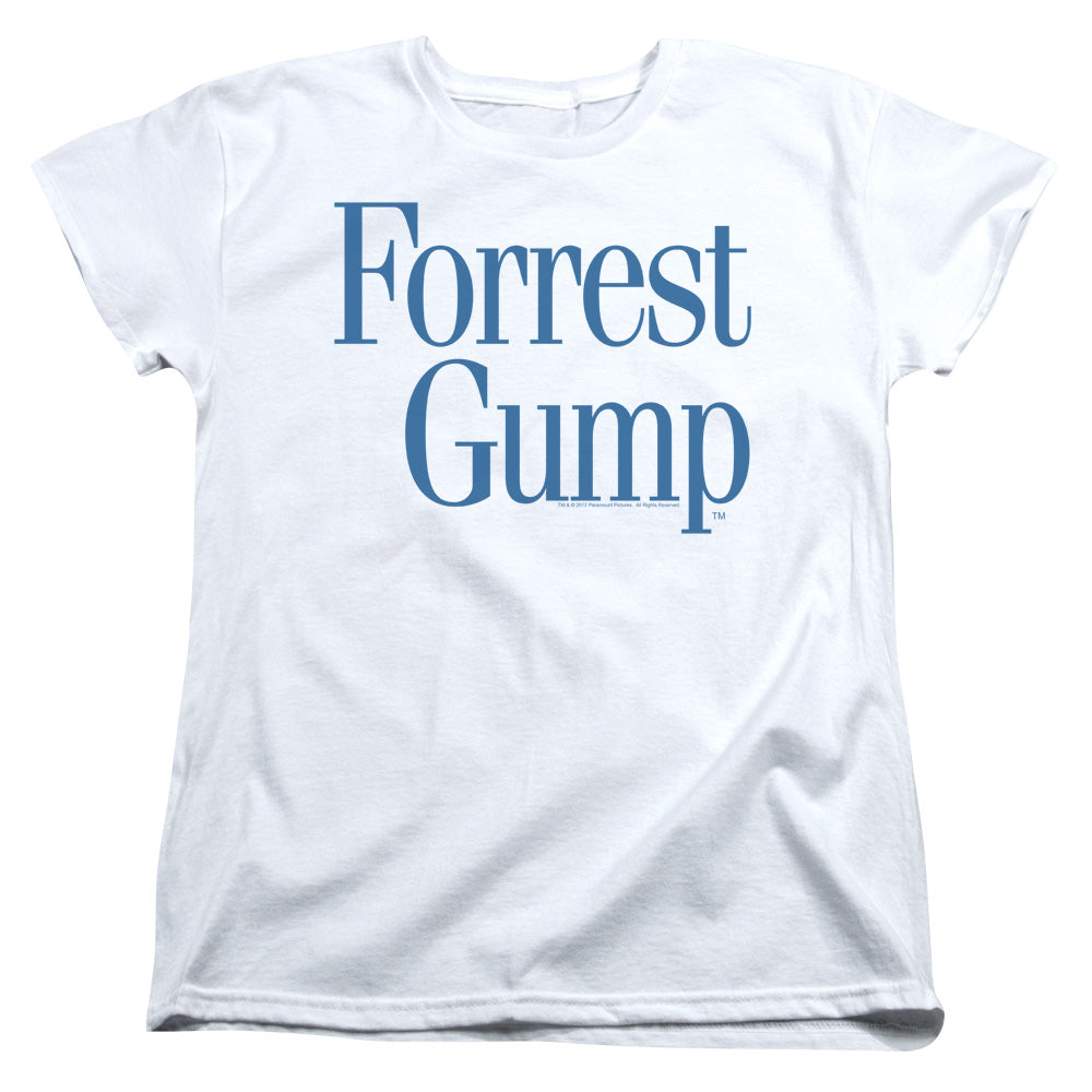 Forrest Gump - Logo - Short Sleeve Womens Tee - White T-shirt