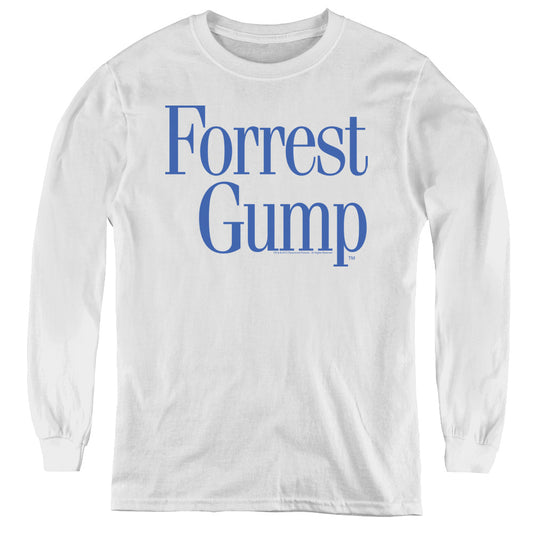 Forrest Gump - Logo - Youth Long Sleeve Tee - White