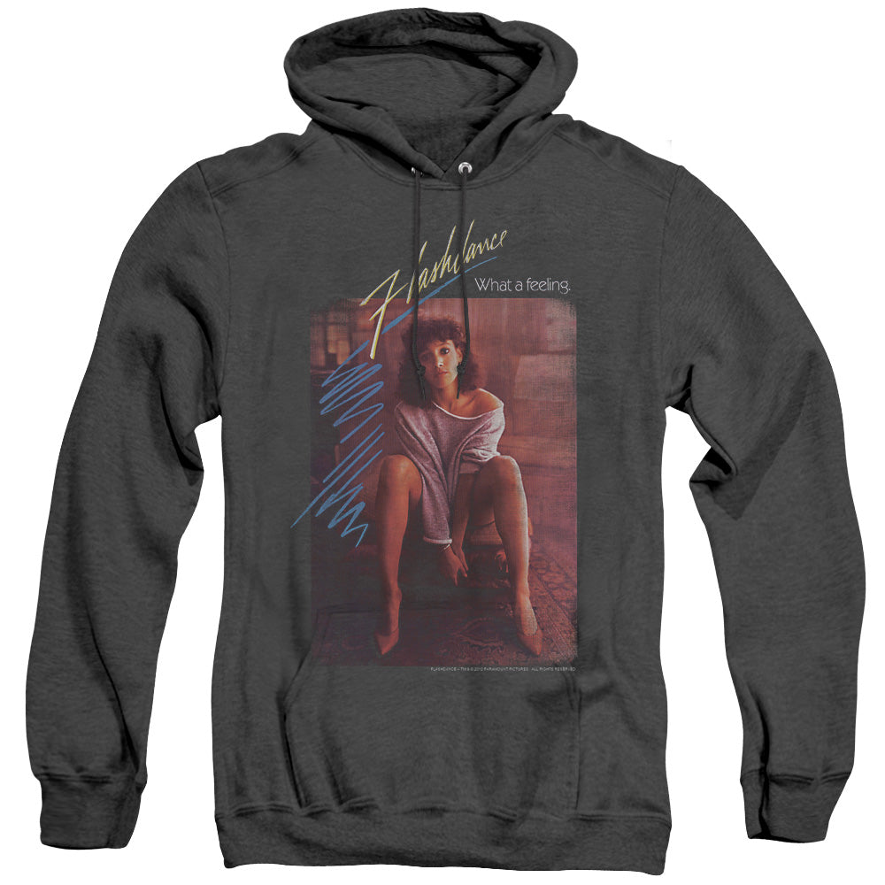 Flashdance - Title - Adult Heather Hoodie - Black