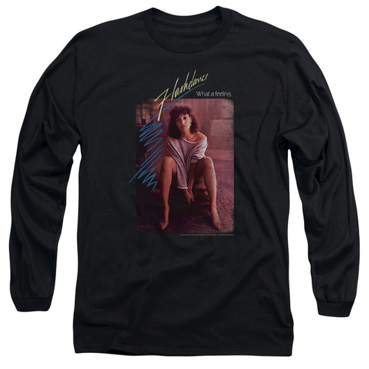 Flashdance - Title - Long Sleeve Adult 18/1 - Black T-shirt