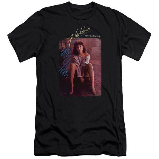 Flashdance - Title - Short Sleeve Adult 30/1 - Black T-shirt