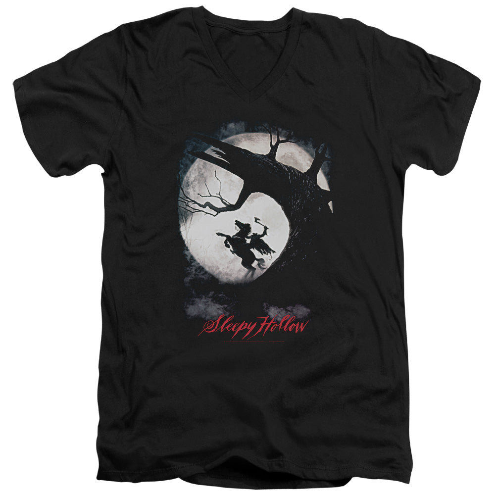 Sleepy Hollow - Poster - Short Sleeve Adult V-neck - Black T-shirt