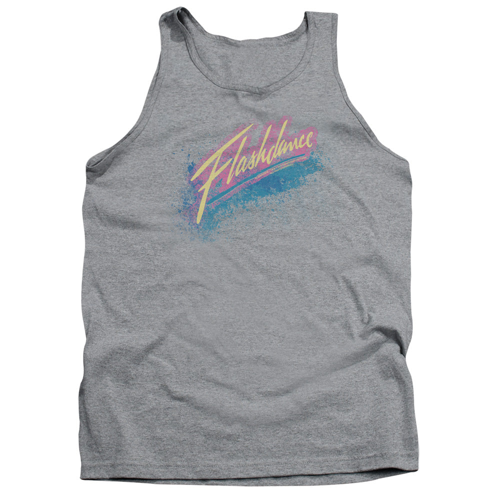 Flashdance Spray Logo - Adult Tank - Athletic Heather