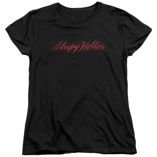 SLEEPY HOLLOW LOGO - S/S WOMENS TEE - BLACK T-Shirt