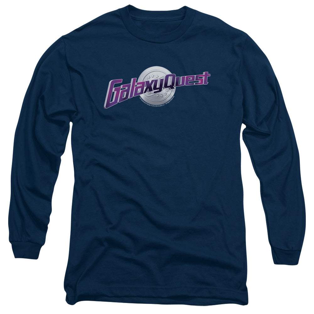 Galaxy Quest - Logo - Long Sleeve Adult 18/1 - Navy T-shirt