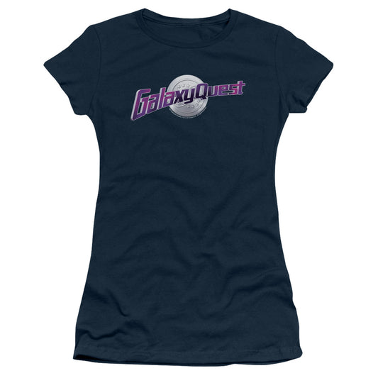 Galaxy Quest - Logo - Short Sleeve Junior Sheer - Navy T-shirt
