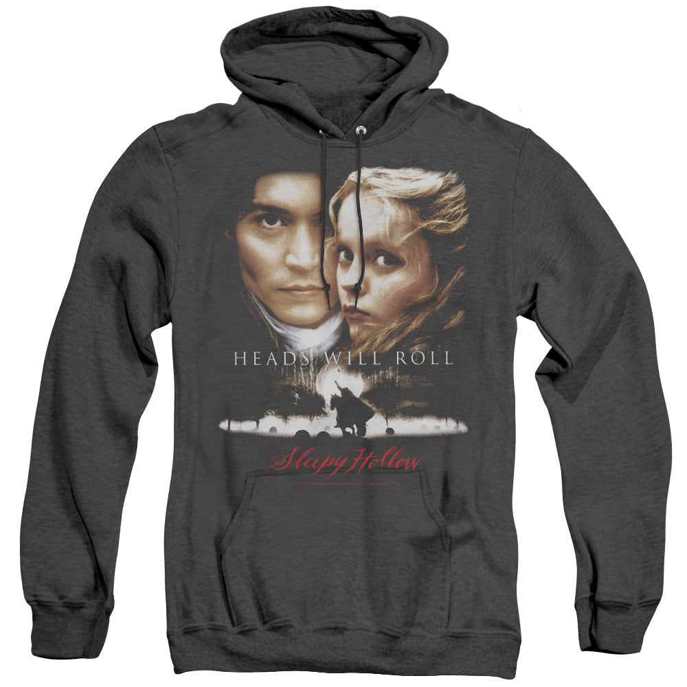 Sleepy Hollow - Heads Will Roll - Adult Heather Hoodie - Black