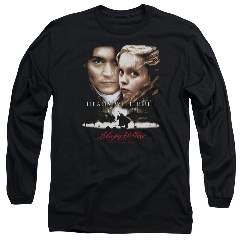 Sleepy Hollow - Heads Will Roll - Long Sleeve Adult 18/1 - Black T-shirt