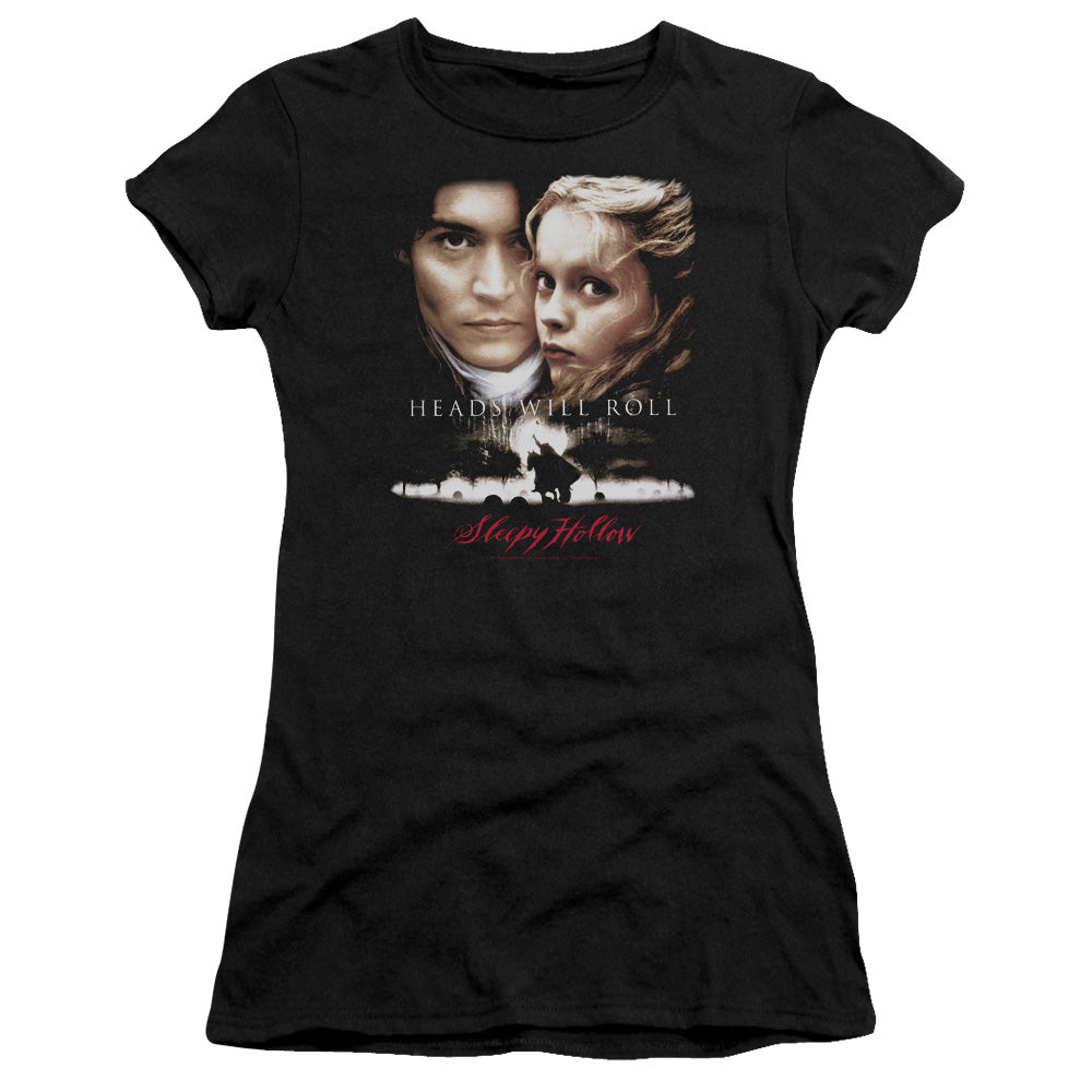 Sleepy Hollow - Heads Will Roll - Short Sleeve Junior Sheer - Black T-shirt