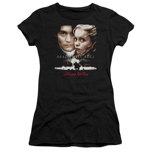 Sleepy Hollow - Heads Will Roll - Short Sleeve Junior Sheer - Black T-shirt