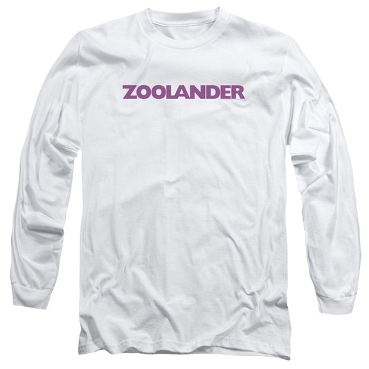 Zoolander - Logo - Long Sleeve Adult 18/1 - White T-shirt