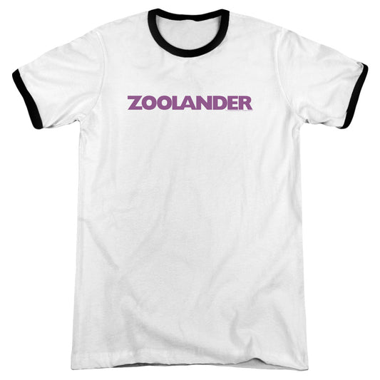 Zoolander - Logo - Adult Ringer - White/black