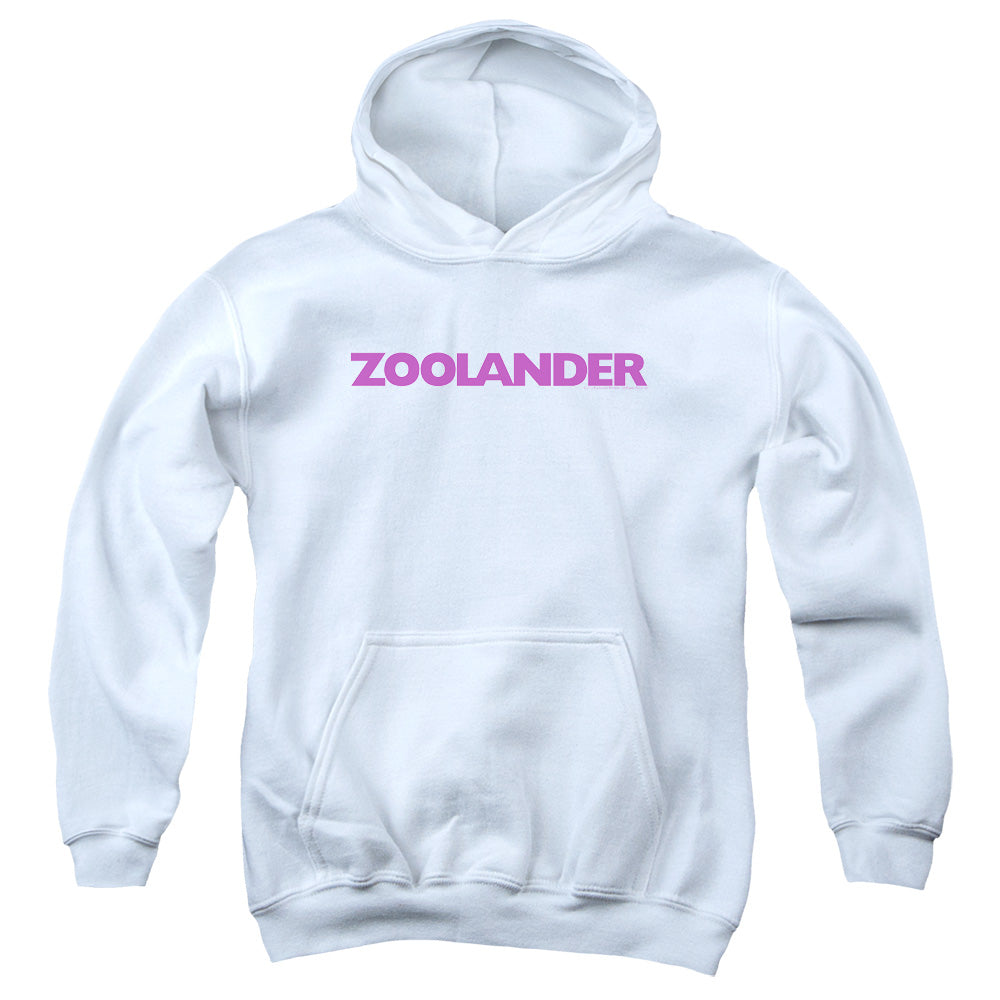Zoolander - Logo - Youth Pull-over Hoodie - White