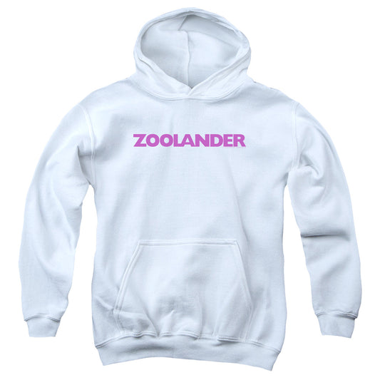 Zoolander - Logo - Youth Pull-over Hoodie - White