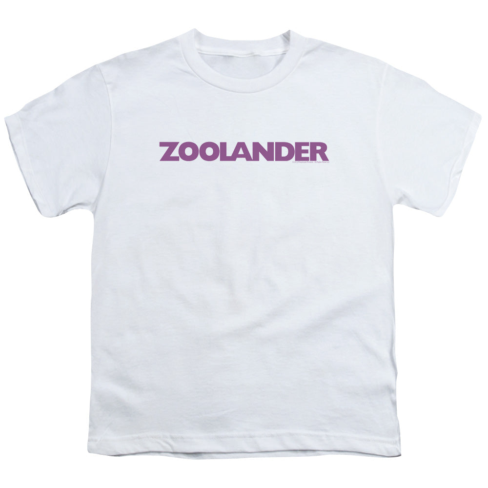 Zoolander - Logo - Short Sleeve Youth 18/1 - White T-shirt
