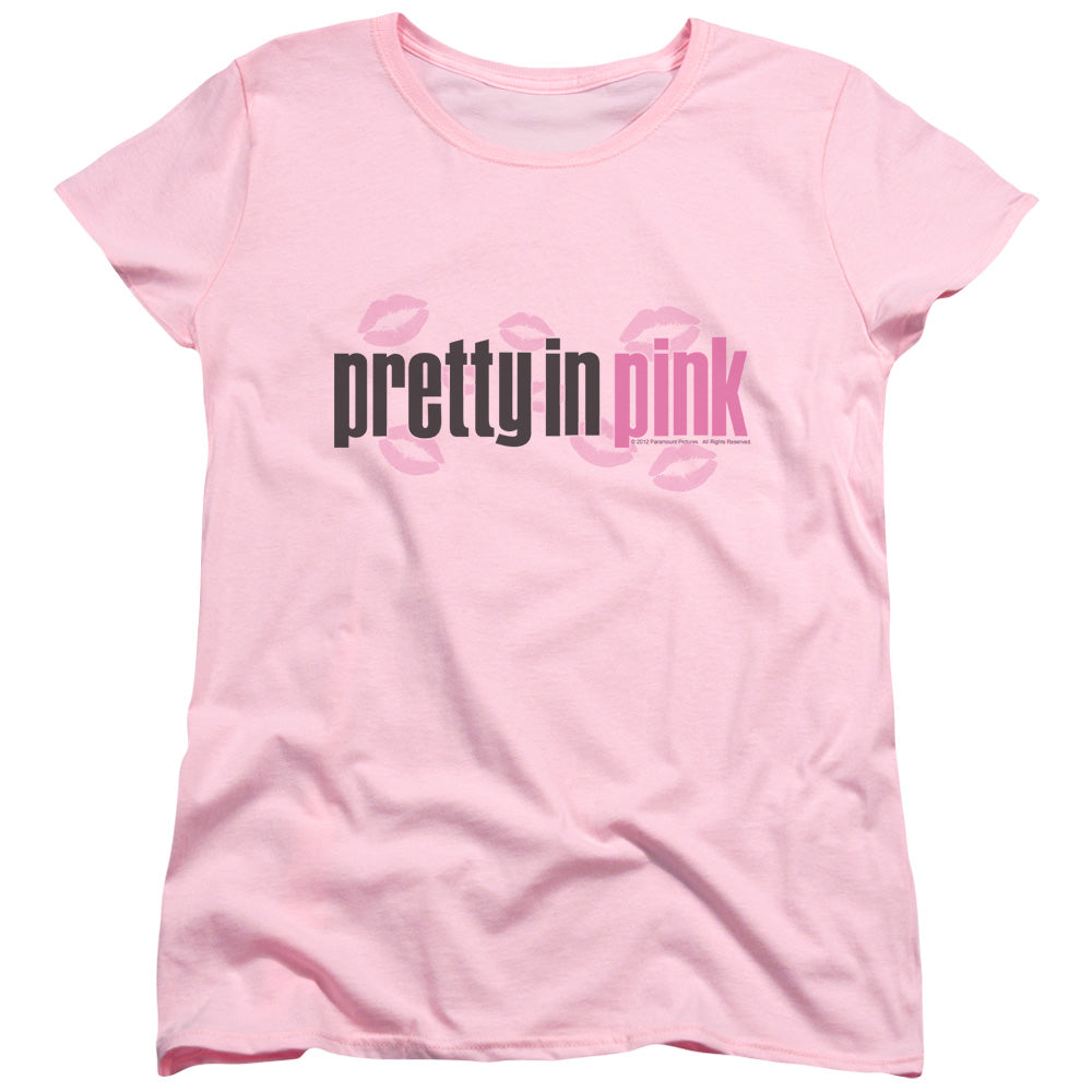 Pretty In Pink - Logo - Short Sleeve Womens Tee - Pink T-shirt