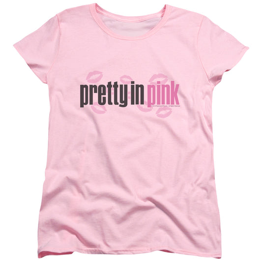 Pretty In Pink - Logo - Short Sleeve Womens Tee - Pink T-shirt
