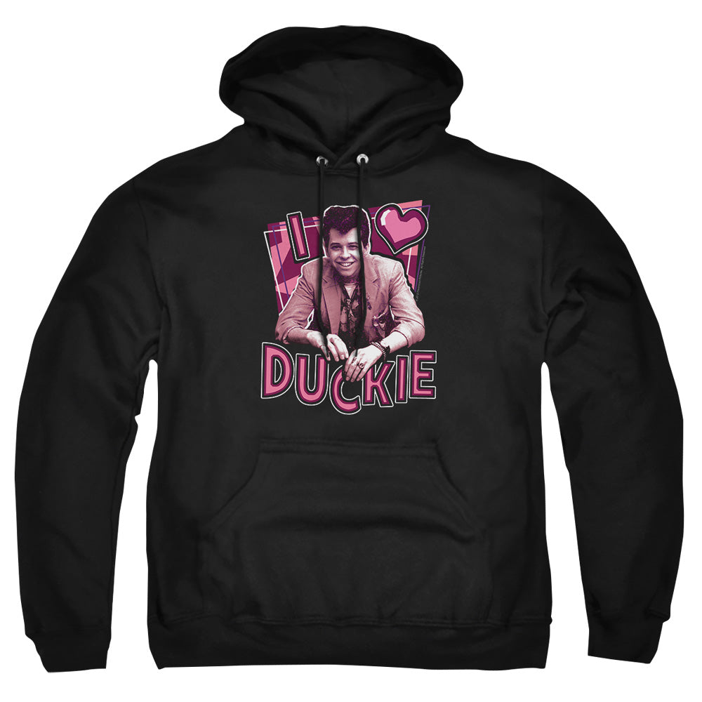Pretty In Pink - I Heart Duckie - Adult Pull-over Hoodie - Black