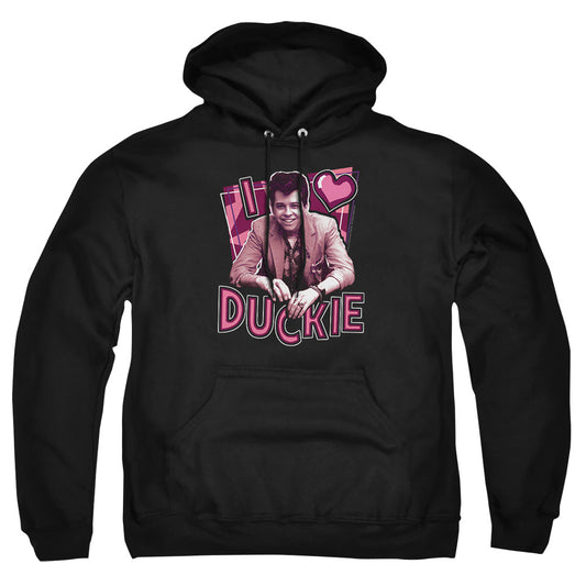 Pretty In Pink - I Heart Duckie - Adult Pull-over Hoodie - Black