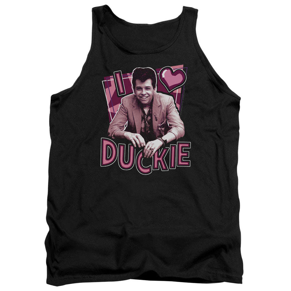Pretty In Pink - I Heart Duckie - Adult Tank - Black