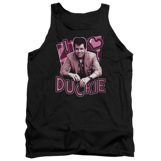 Pretty In Pink - I Heart Duckie - Adult Tank - Black