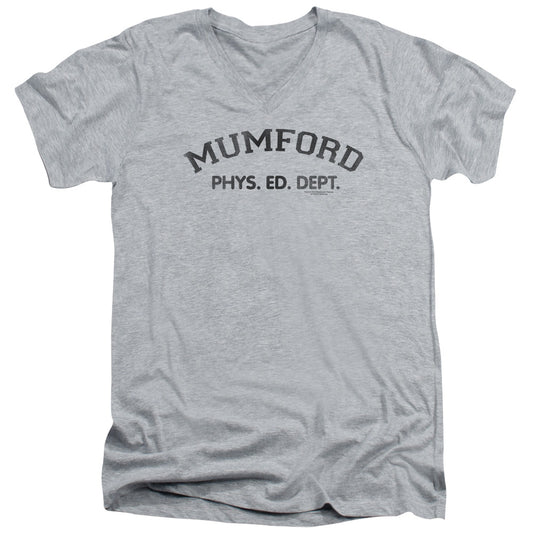 Beverly Hills Cop - Mumford - Short Sleeve Adult V-neck - Athletic Heather T-shirt