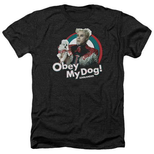 Zoolander - Obey My Dog - Adult Heather-black
