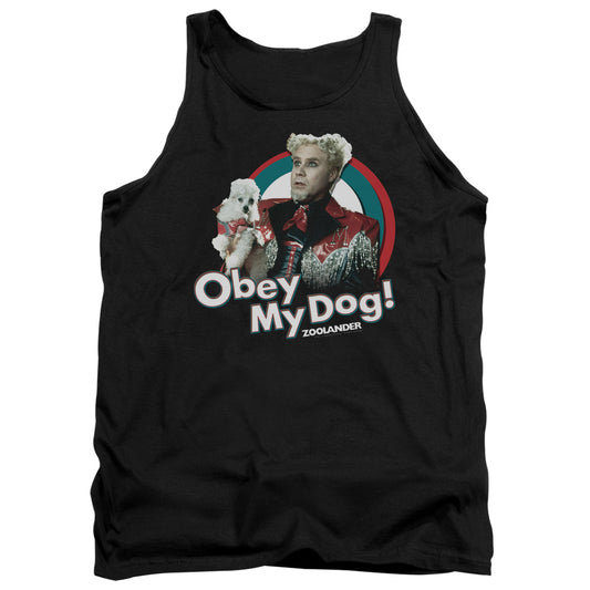 Zoolander - Obey My Dog - Adult Tank - Black