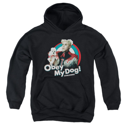Zoolander - Obey My Dog - Youth Pull-over Hoodie - Black