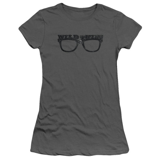 Major League - Wild Thing - Short Sleeve Junior Sheer - Charcoal T-shirt