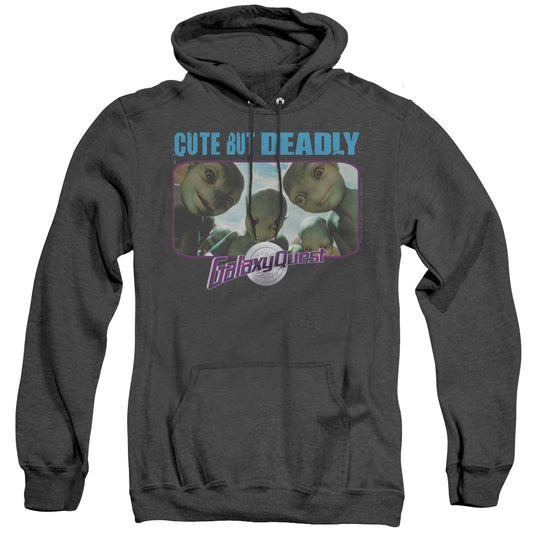Galaxy Quest - Cute But Deadly - Adult Heather Hoodie - Black